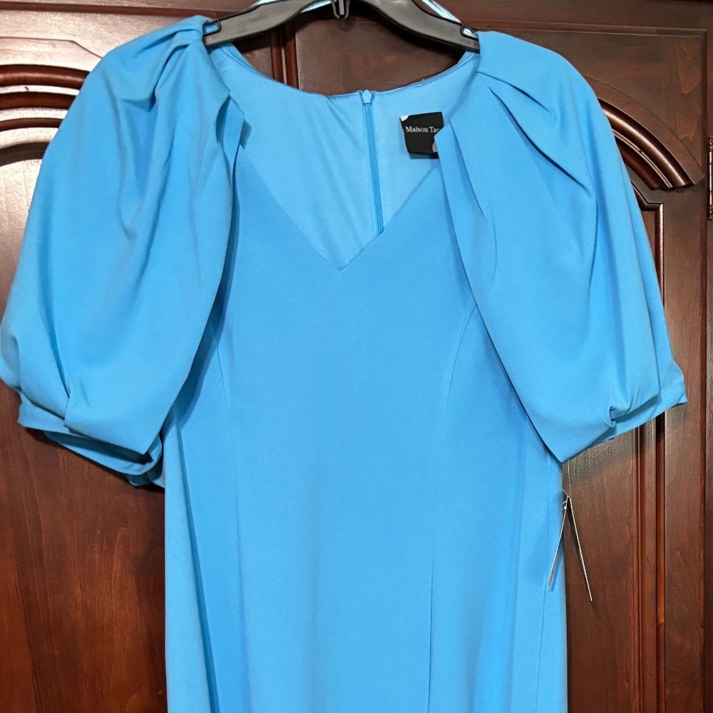 Maison Tara blue dress, size 12 NWT